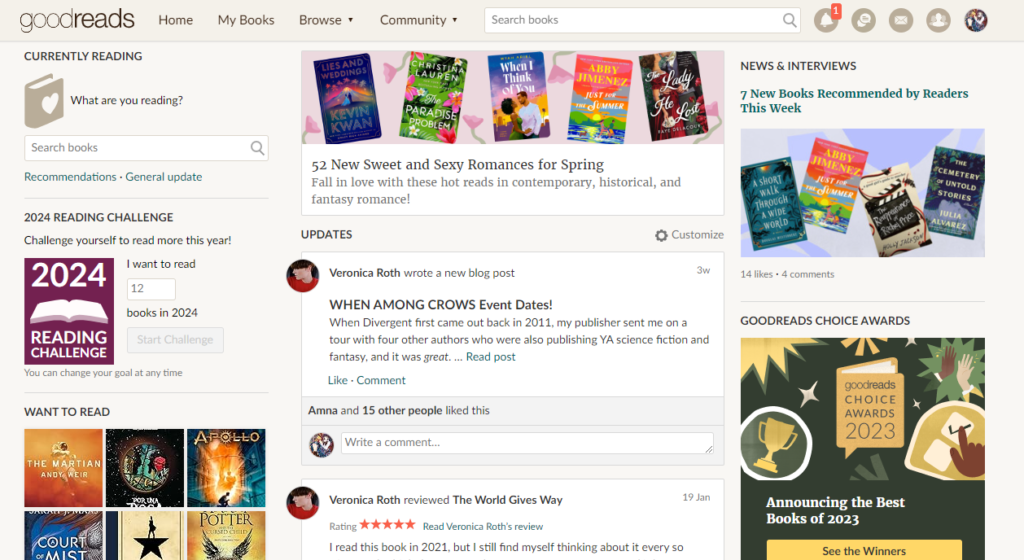Goodreads vs storygraph